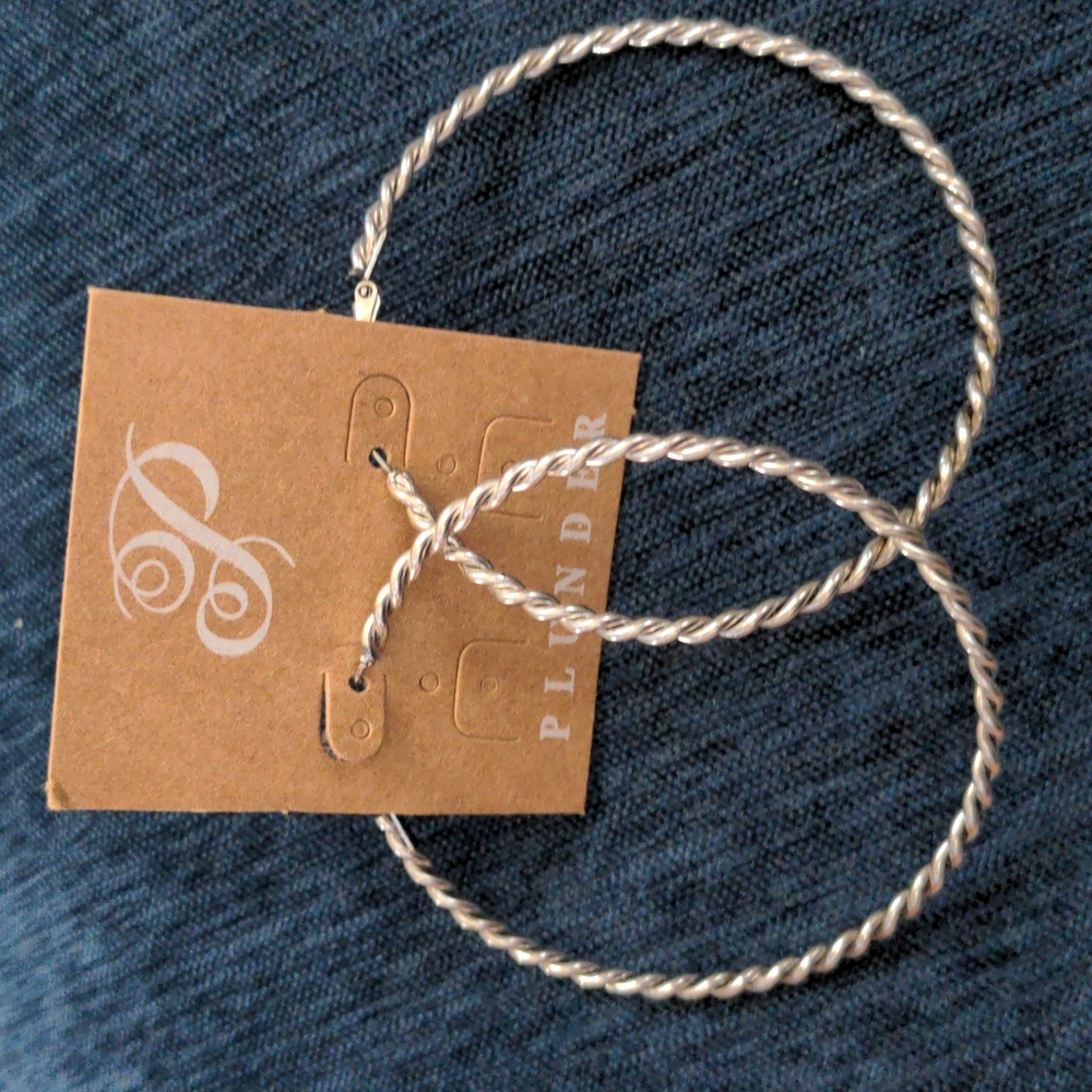 Silver Hoops